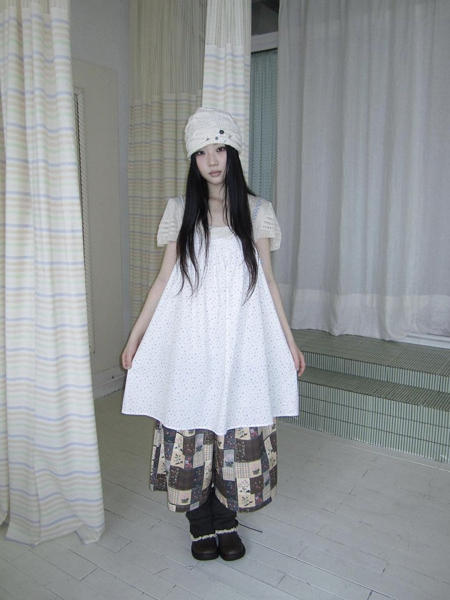 ang project Plaid Patchwork Floral Layered Loose Women&