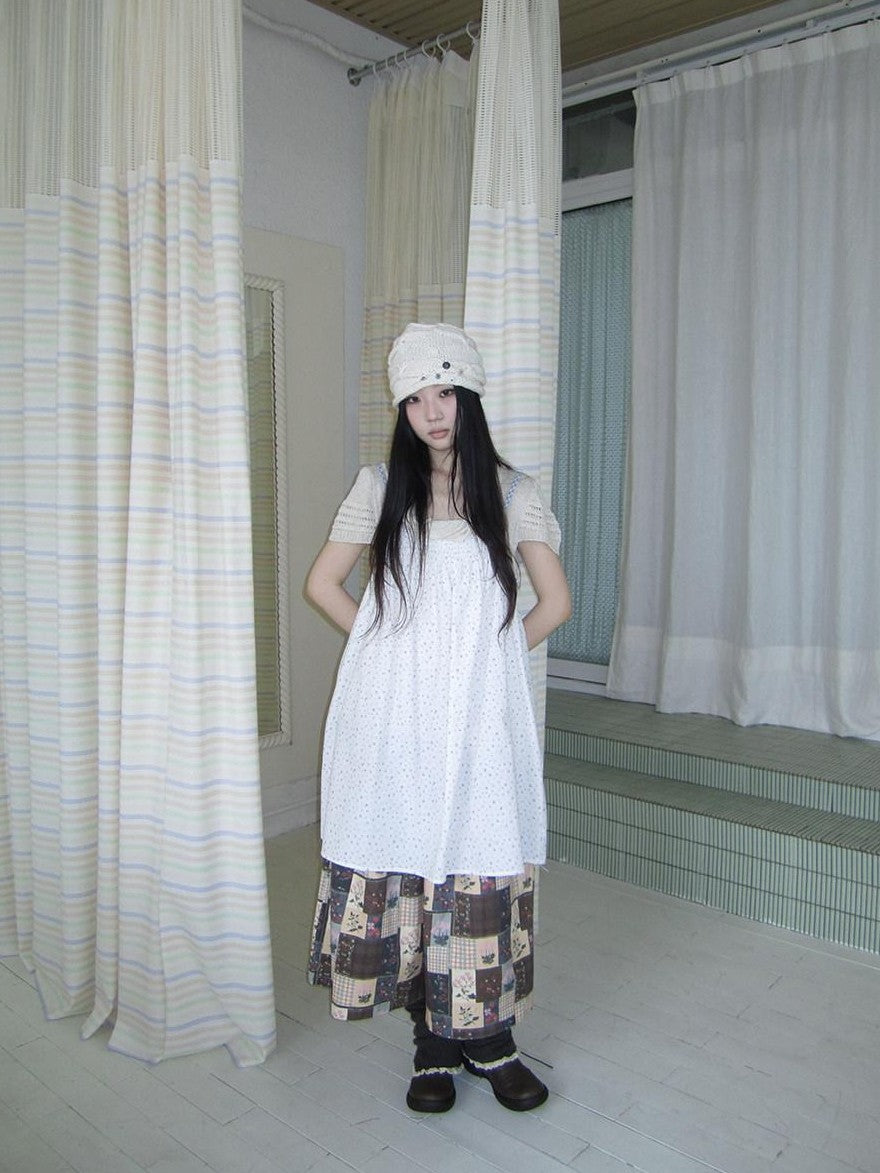 ang project Plaid Patchwork Floral Layered Loose Women&