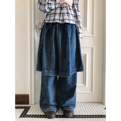 ang_project_Pleated_Faux_Two_Piece_Loose_Wide_Leg_Drawstring_Women&