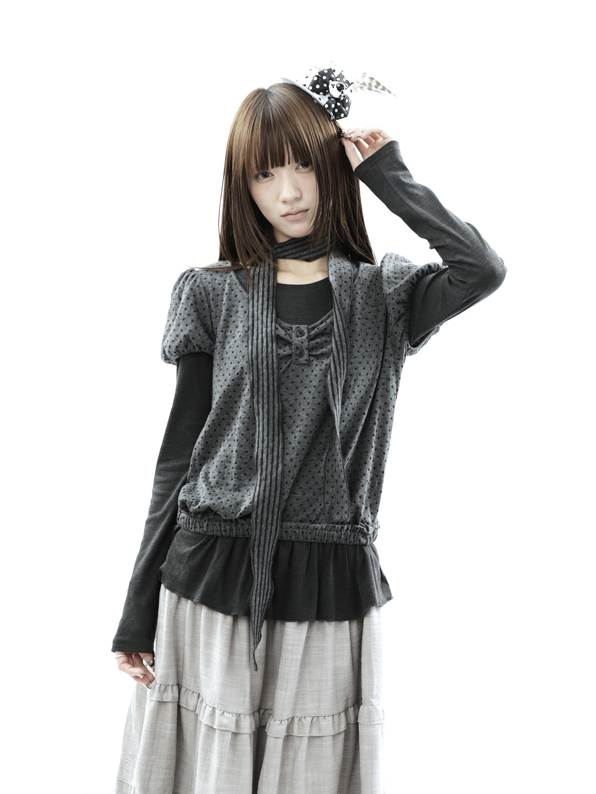 ang_project_Polka_Dot_Knit_Colorblock_Two_Piece_Women&