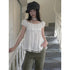 ang_project_Polka_Dot_Lace_Splice_Tie_Puff_Sleeve_Square_Neck_Women&