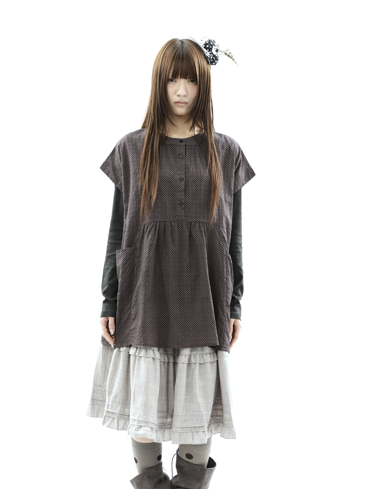 ang_project_Polka_Dot_Pleated_Pocket_Midlength_Loose_Women&