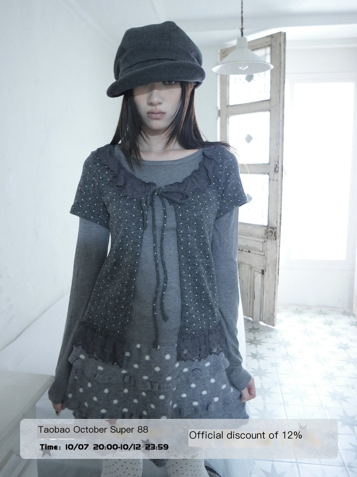 ang_project_Polka_Dot_Ruffle_Lace_Splice_Two_Piece_Women&