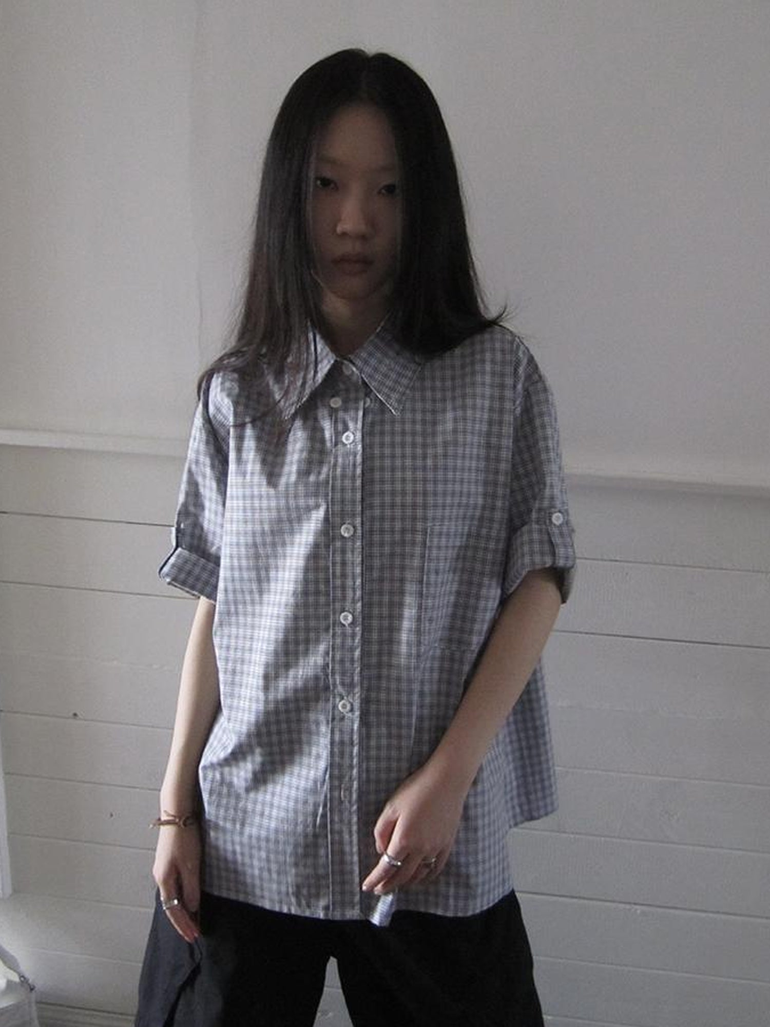 ang project Project 5 6 Summer Casual Plaid Short Sleeve Shirt
