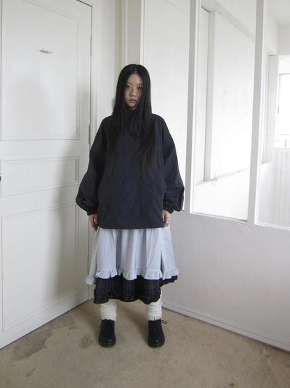 ang project Relaxed Stand Collar Utility Jacket Coat