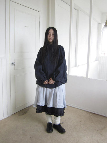 ang project Relaxed Stand Collar Utility Jacket Coat