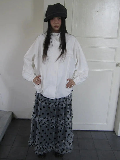 ang project Relaxed Stand Collar Utility Jacket Coat