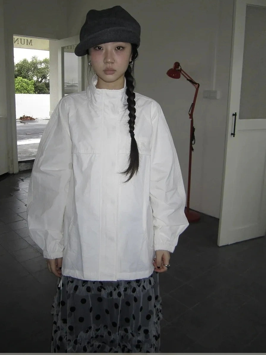 ang project Relaxed Stand Collar Utility Jacket Coat