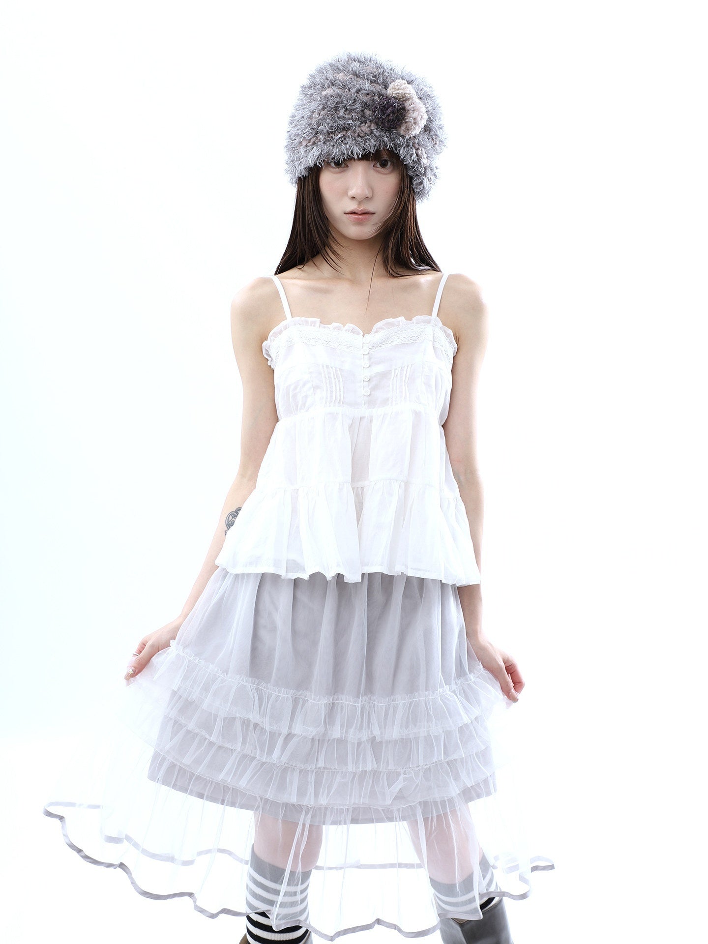ang_project_Retro_Ballet_Pressed_Pleated_Ruffle_Button_Cropped_Women&