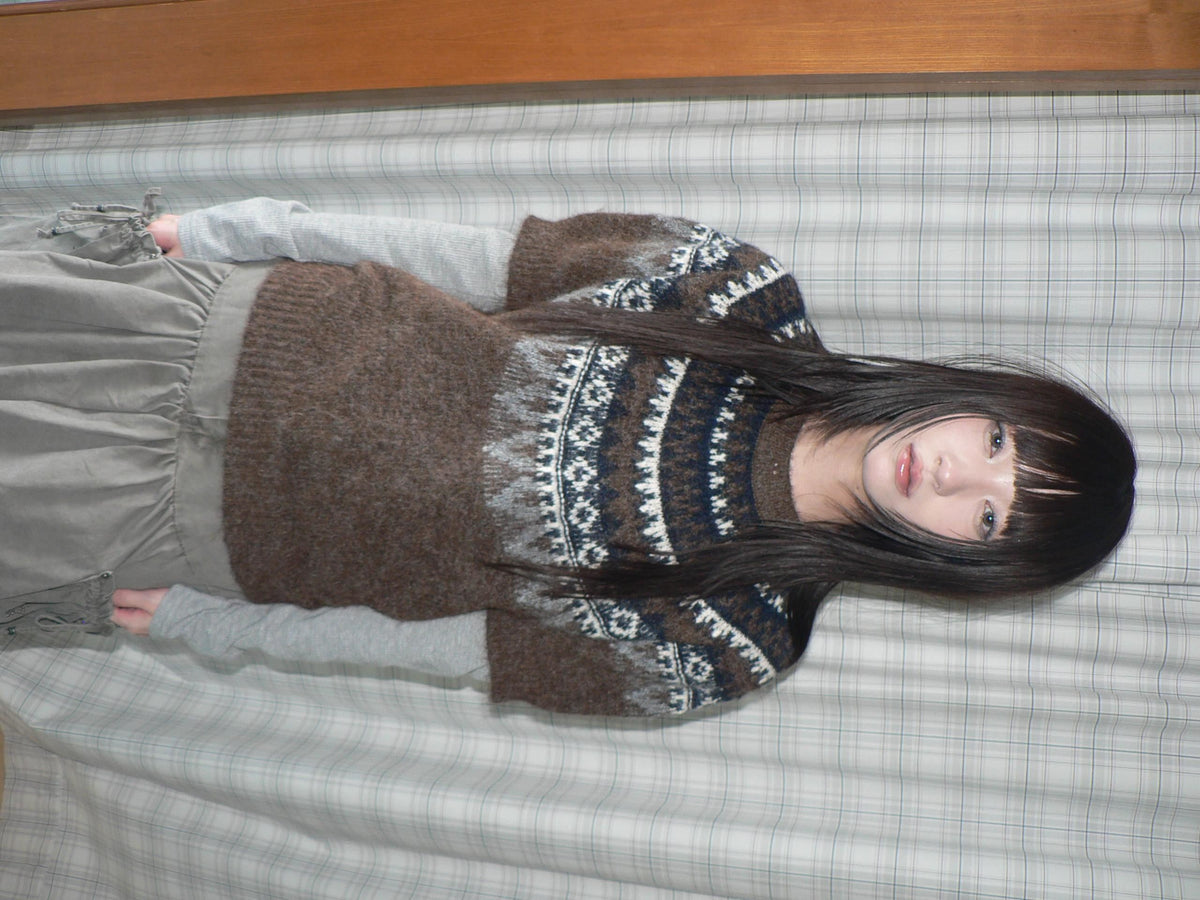 ang_project_Retro_Fair_Isle_Jacquard_Round_Neck_Knit_Women&