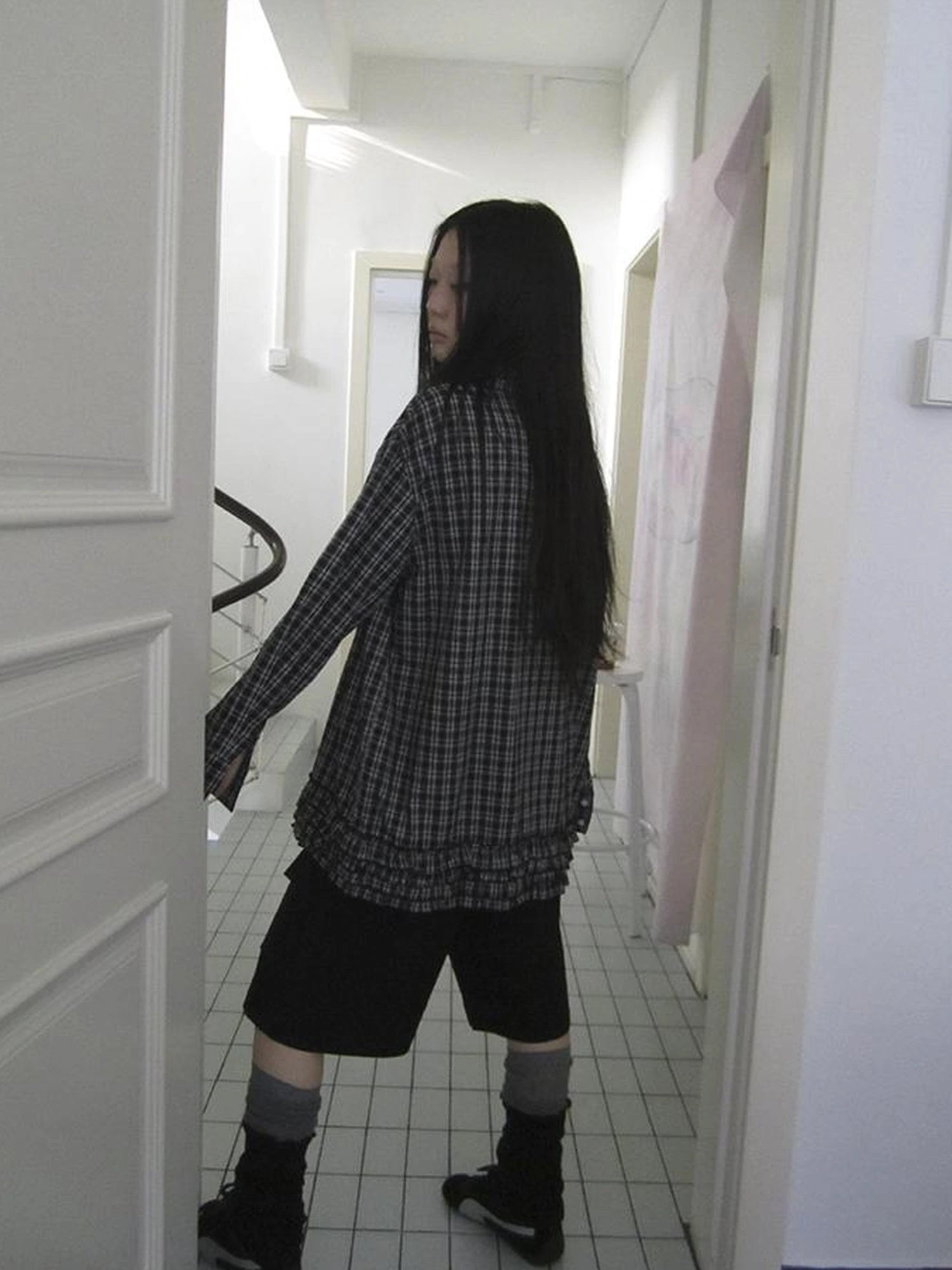 Retro High Waisted Cargo Capri Pants With Oversized Pockets