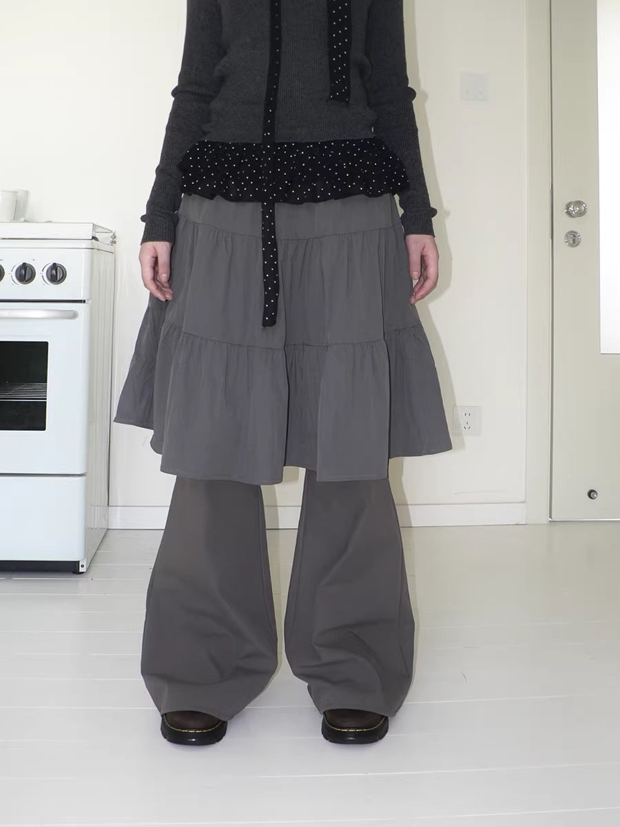 ang_project_Retro_Minimalist_Gray_Spliced_Skort_Straight_Leg_Natural_Waist_One_Size_Pants_MISSTT