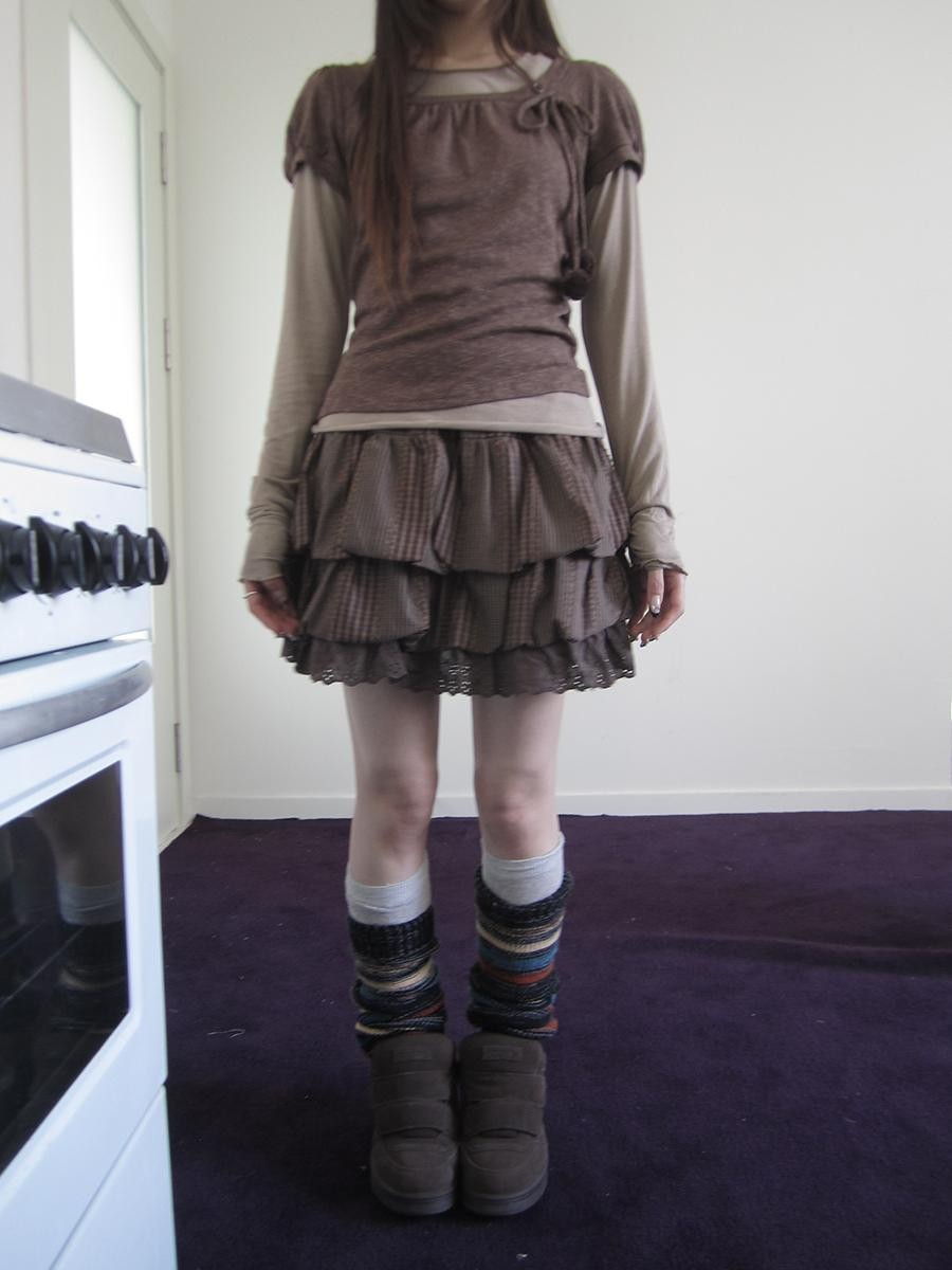 ang project Retro Patchwork Lace Plaid Ruffled Tiered Women&