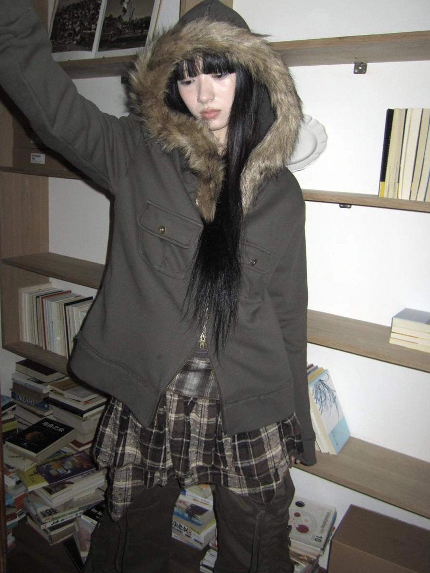 Retro Plaid Layered A Line Cake Skirt