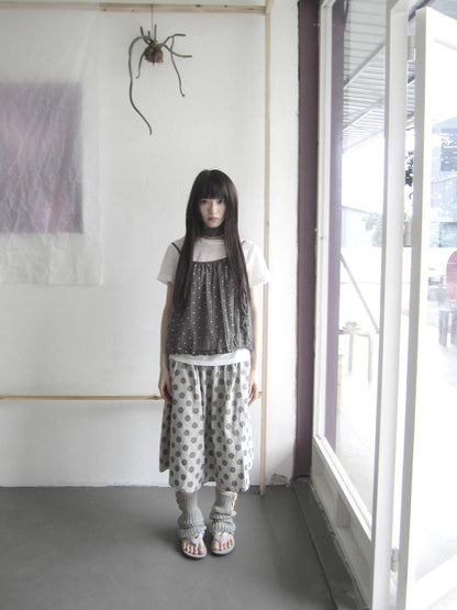 ang project Retro Polka Dot Cami And Crewneck T Shirt Women&