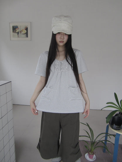 ang_project_Retro_Ruffled_Edge_Striped_Pocket_Crew_Neck_Short_Sleeve_Women&