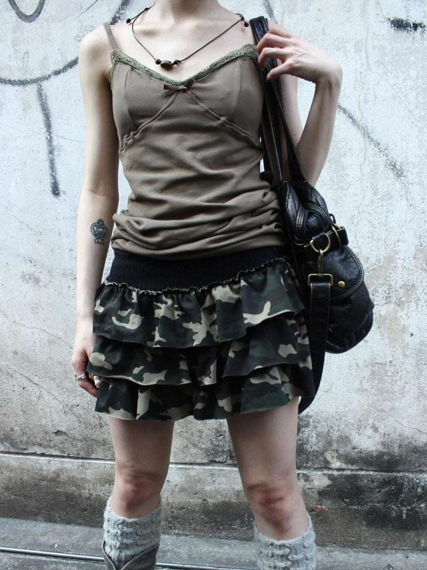 ang project Retro Structured Pocket Exposed Stitch Utility Slimming Women&