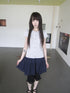 ang_project_Ribbed_Single_Row_Button_Short_Sleeve_Round_Neck_Women&