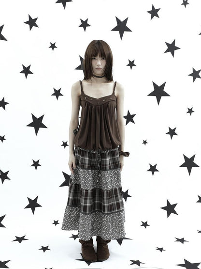 ang project Ruched Button Solid Color Women&
