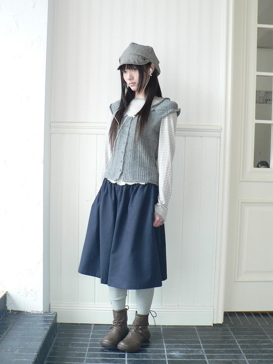 ang project Ruffle Trim Single Breasted Puff Sleeve Cropped Knit Women&