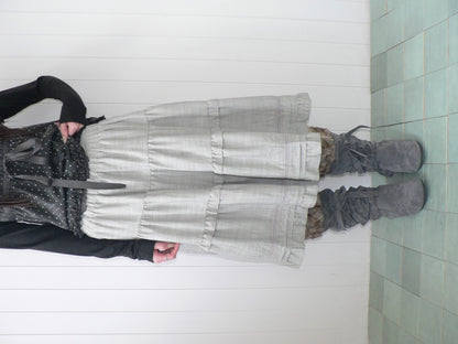 ang_project_Ruffled_Lace_Paneled_Elastic_Waist_A_Line_Women&
