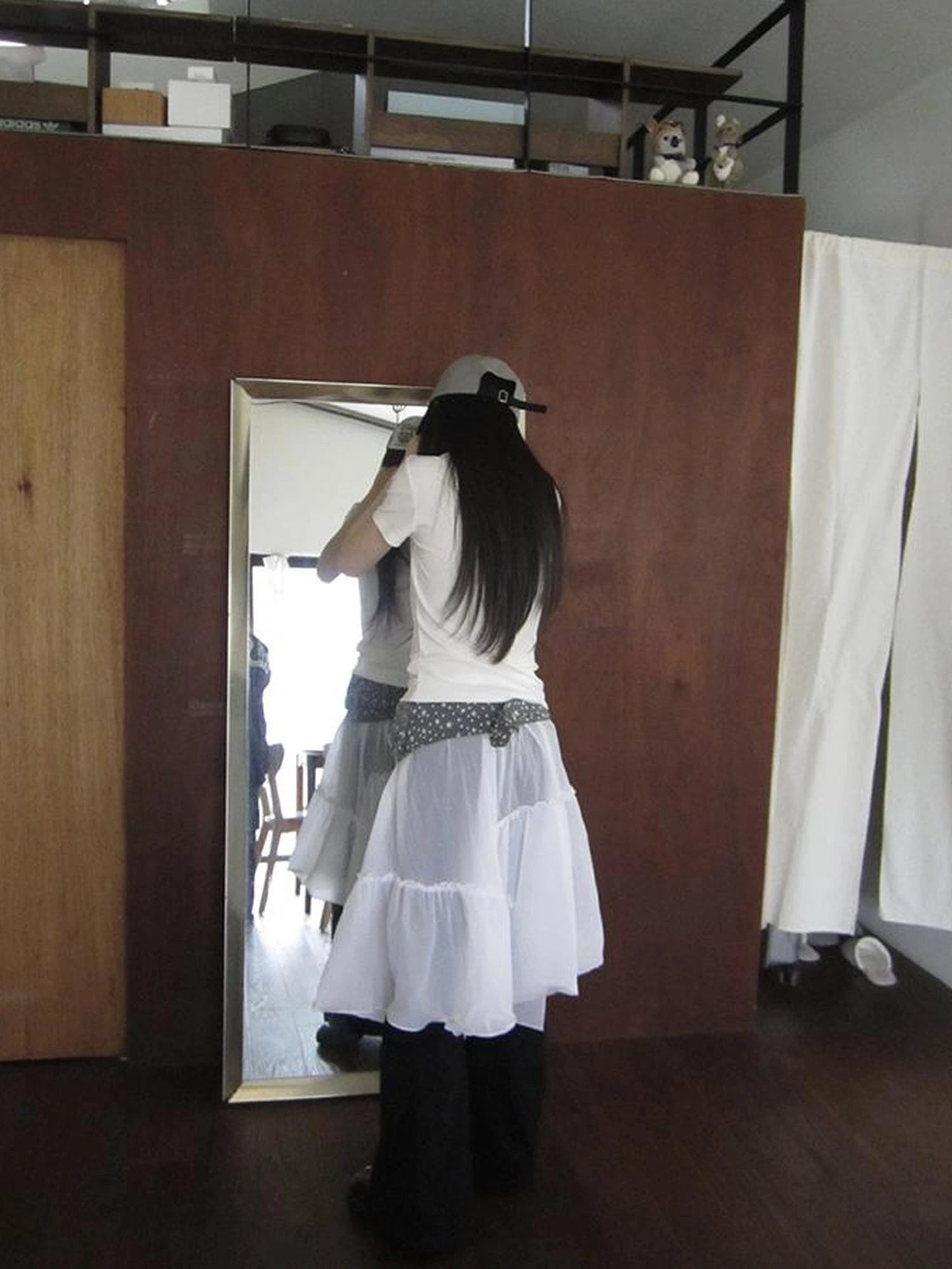 Sheer Layered Ruffle Tie Waist Skirt