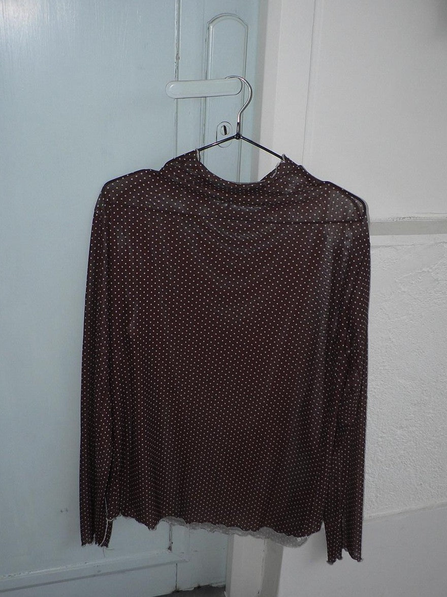 ang project Sheer Star Polka Dot Layered Women&