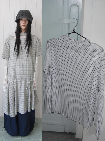 ang project Sheer Star Polka Dot Layered Women&