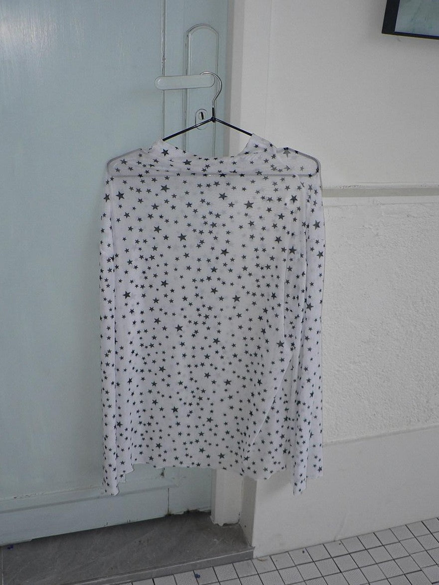 ang project Sheer Star Polka Dot Layered Women&