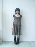 ang_project_Solid_Charcoal_Gray_Square_Neck_Puff_Sleeve_Buttoned_Cinched_Waist_Women&