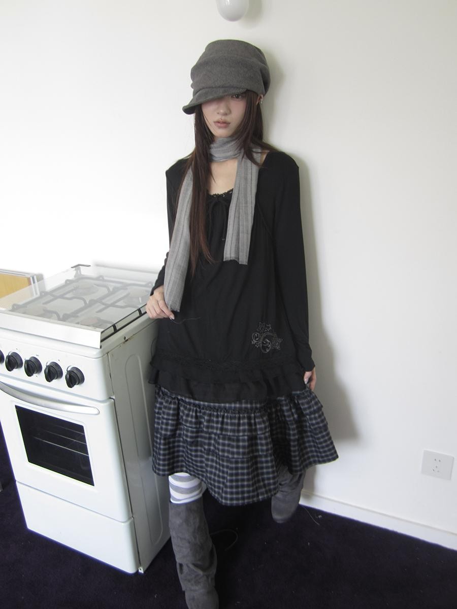 ang project Star Embroidered Lace Mesh Splice Tie Women&