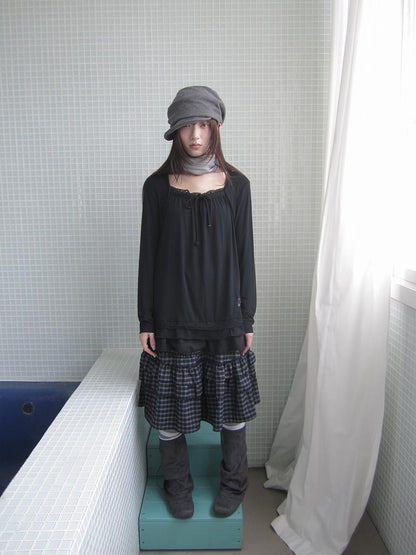 ang project Star Embroidered Lace Mesh Splice Tie Women&
