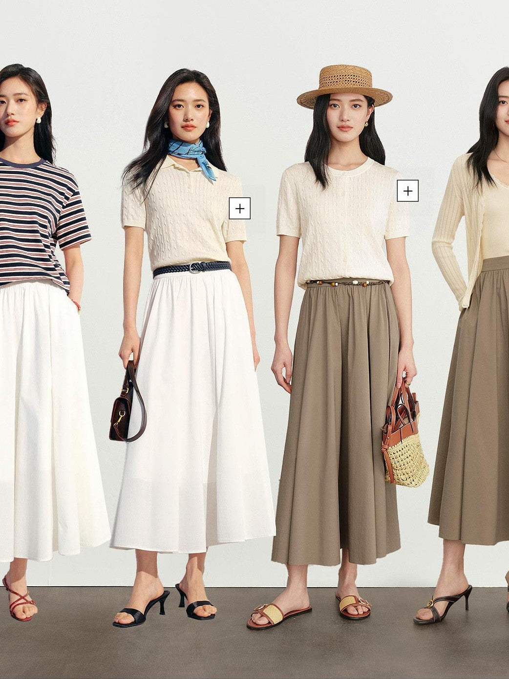 ang project Striped Colorblock Faux Layered Ruched Neck Women&