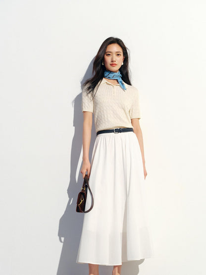 ang project Striped Contrast Layered Draped Neck Ruched Women&