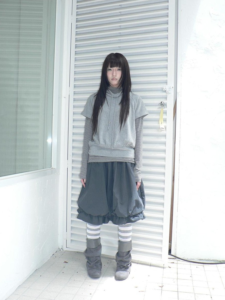 ang project Striped Half Turtleneck Drawstring Two Piece Women&