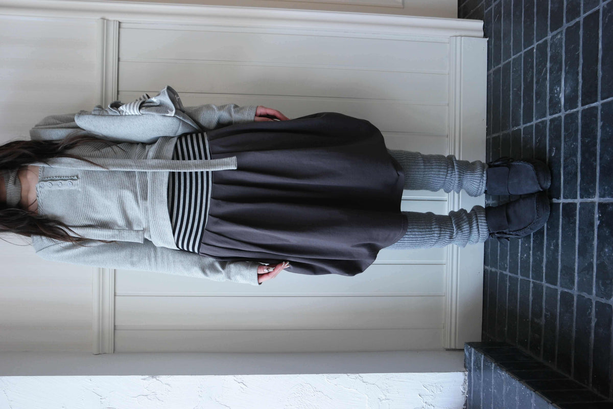 ang_project_Striped_Panel_Fleece_Lined_Bubble_Midi_Skirts_Women&
