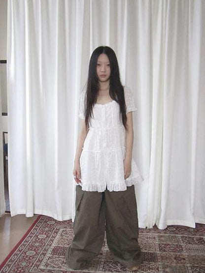 ang project Summer Ballet Sleeve Cotton Top