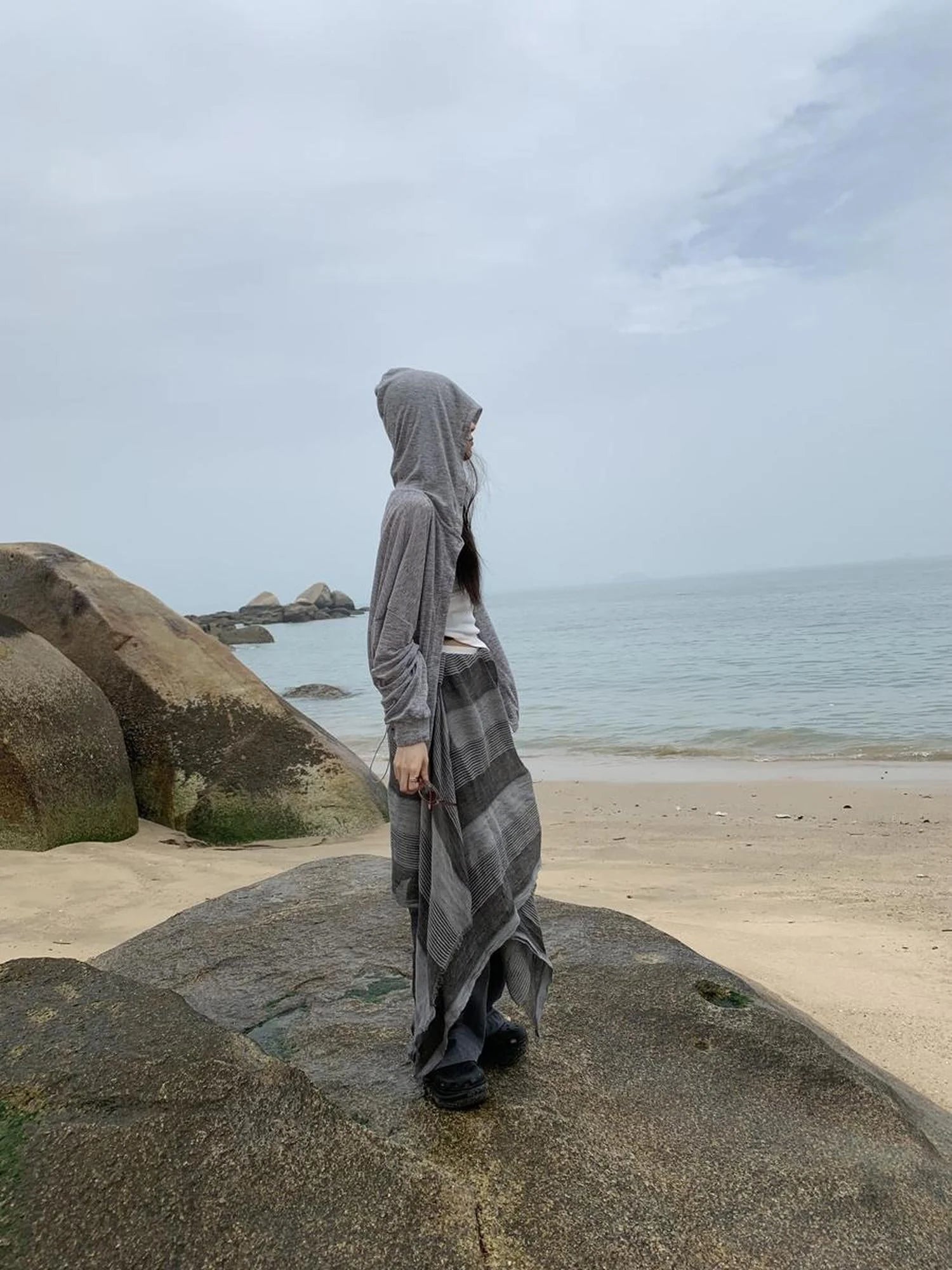 Summer Stripe Layered Slip Skirt