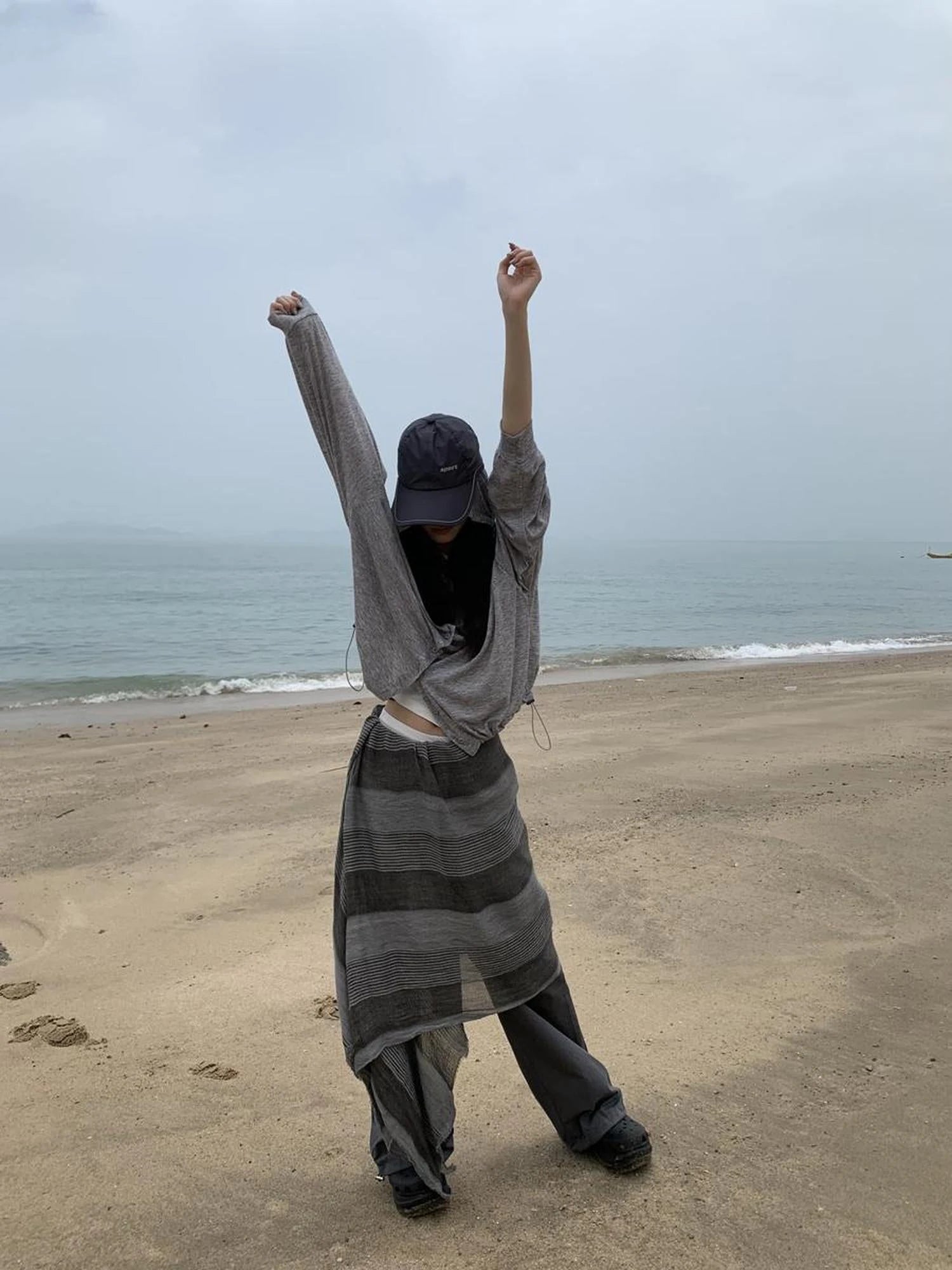 Summer Stripe Layered Slip Skirt