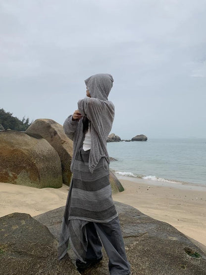 Summer Stripe Layered Slip Skirt