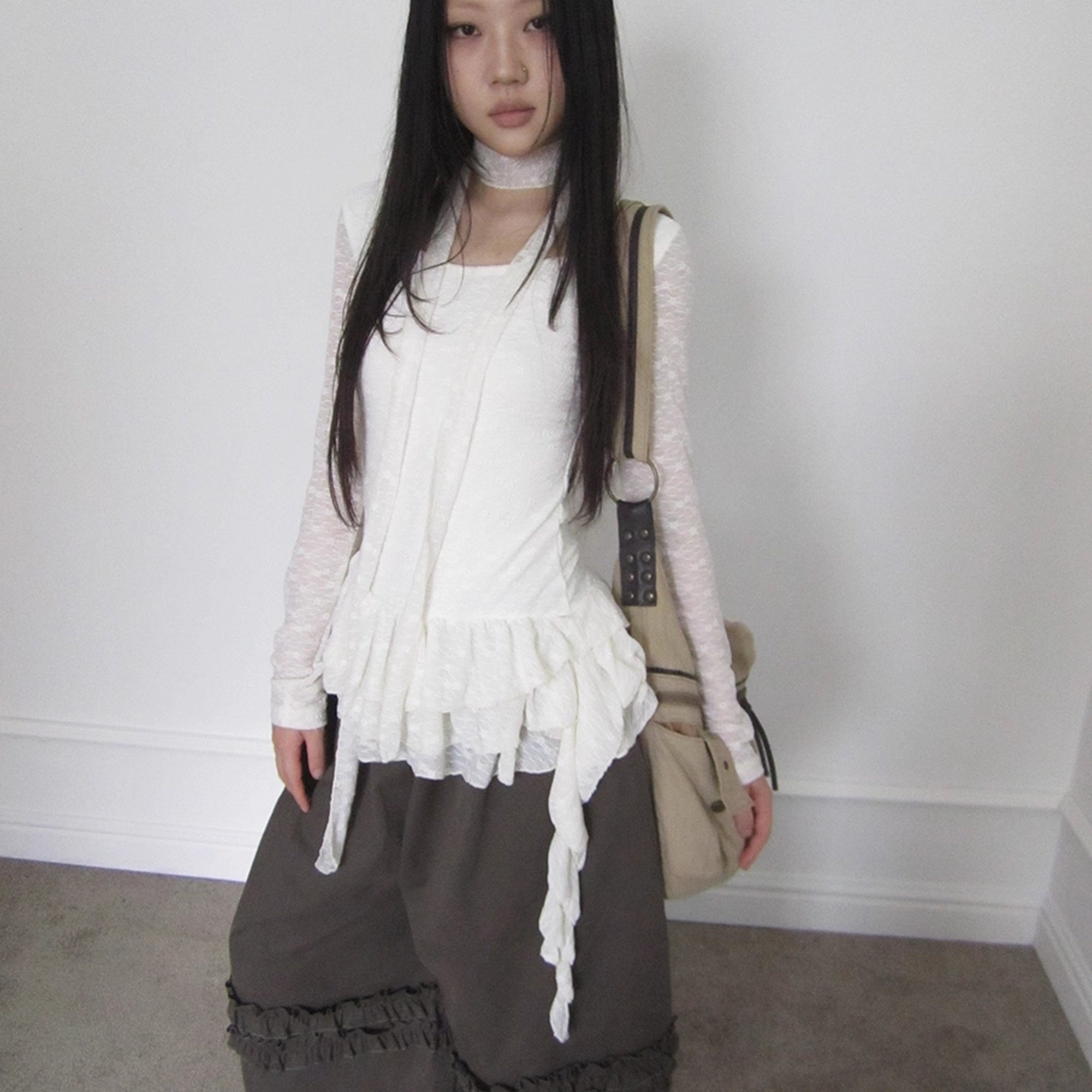 ang_project_Textured_Knit_Dress_With_Scarf_And_Layered_Skirt_MISSTT