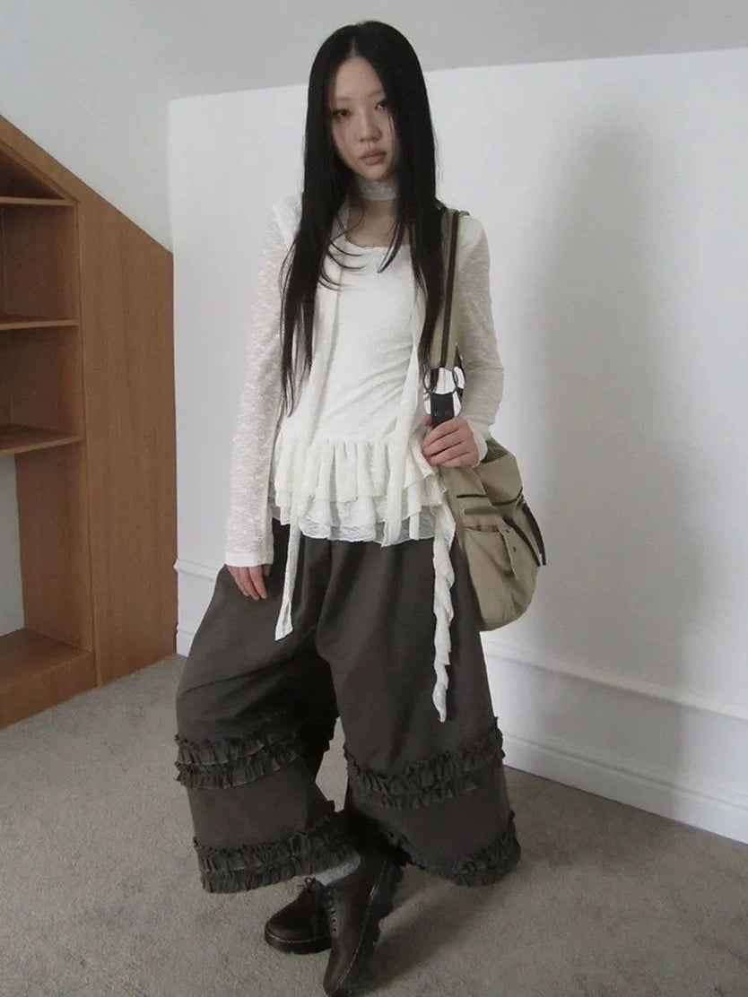 ang project Textured Knit Dress With Scarf And Layered Skirt T-shirt