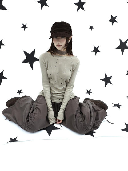 ang project Textured Polka Dot Vertical Stripe Slim Women&