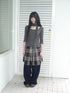 ang_project_U_Neck_Lace_Spliced_Textured_Slim_Fit_Korean_Women&