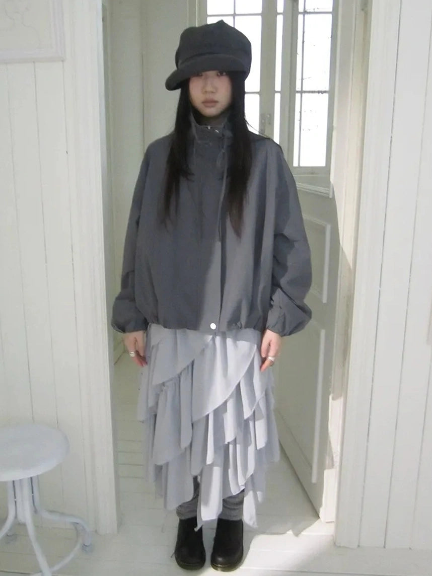 ang project Utility Zipper Jacket With Adjustable Hood Jacket