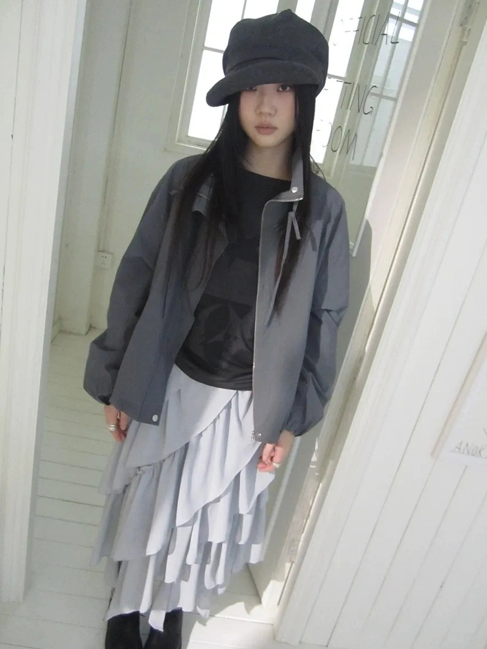 ang project Utility Zipper Jacket With Adjustable Hood Jacket