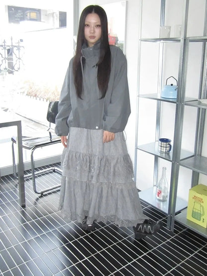 ang project Utility Zipper Jacket With Adjustable Hood Jacket