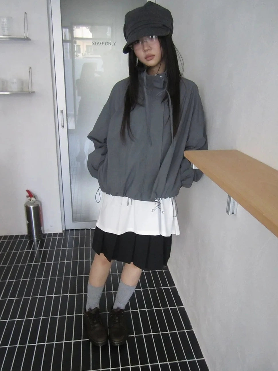 ang project Utility Zipper Jacket With Adjustable Hood Jacket