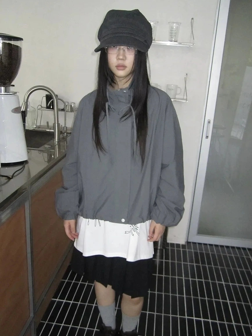 ang project Utility Zipper Jacket With Adjustable Hood Jacket