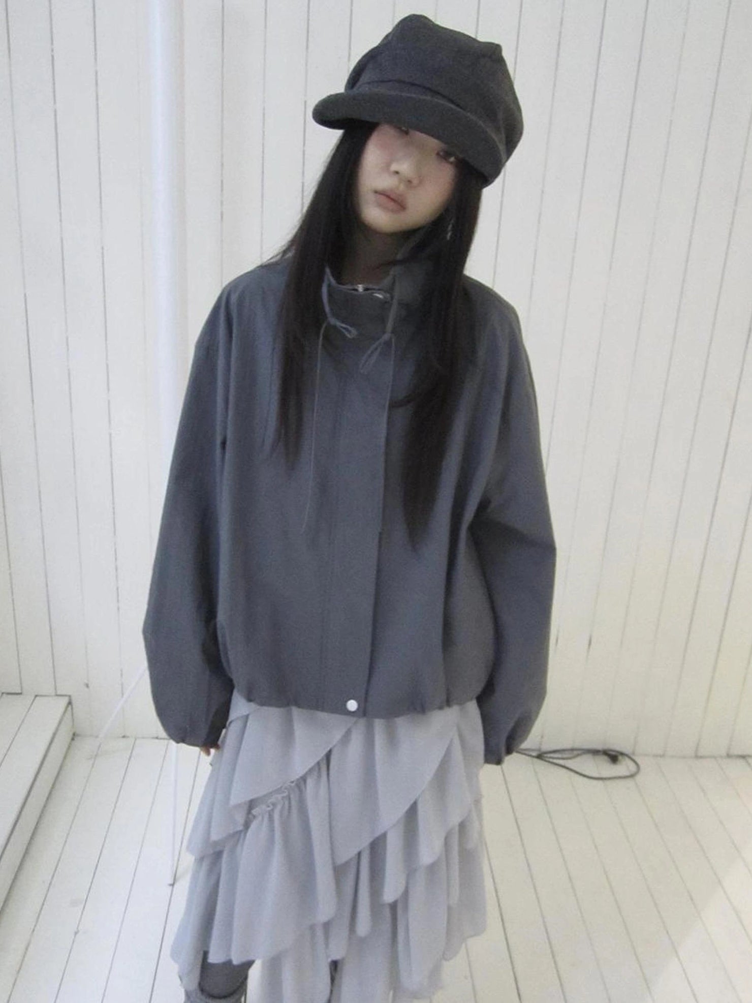 ang project Utility Zipper Jacket With Adjustable Hood Jacket